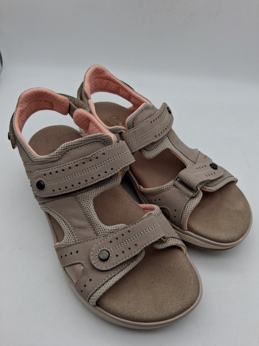 SAS Embark Sandals Womens 10 M Taupe Walking Tripad Comfort Adjustable Strap USA